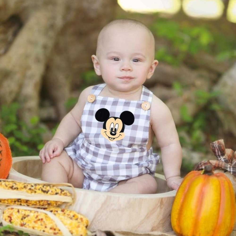 Mickey Mouse Boy Outfit Clothes Romper Birthday Disney Bodysuit clothes birthday